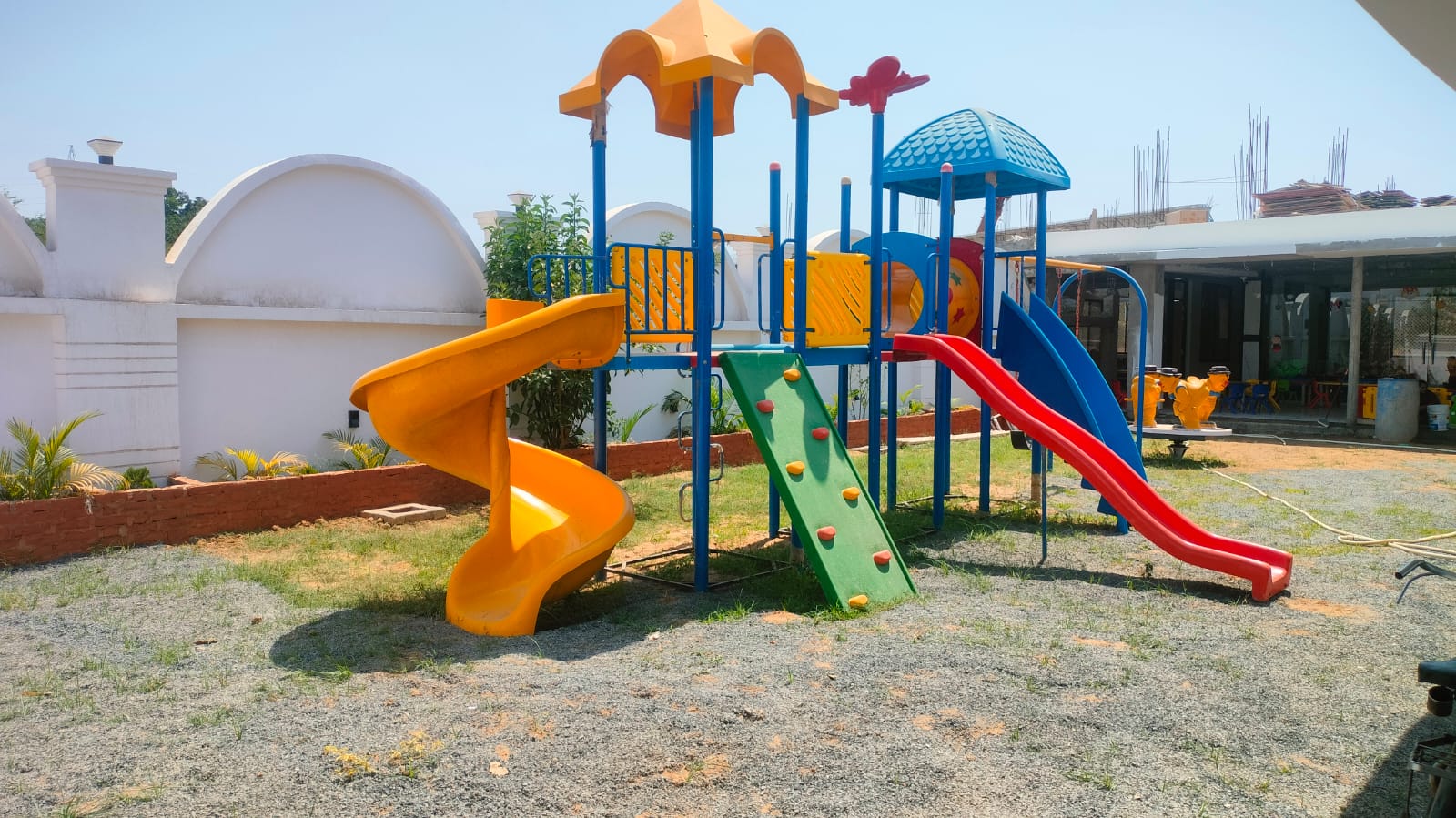 Outdoor play area for physical development